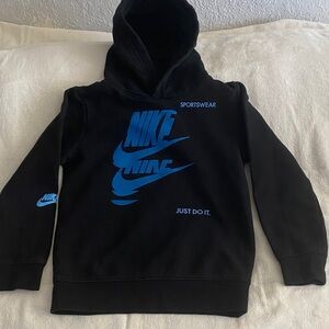 Nike Black Long Sleeve Kids Hoodie Size 7